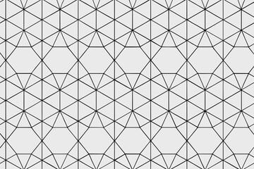 Fototapeta premium Geometric vector array interlocked pattern illustration forming spacing seamless structured