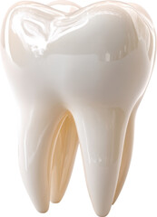 Tooth isolated on transparent background