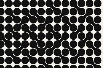 Abstract vector circles circle minimal harmonic illustration seamless mesh rhythm geometry flowing