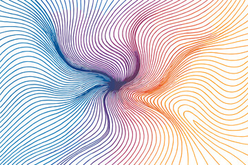 Composition wind illustration motion vector gradient along organic liquid flowing elegance resembling