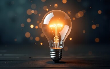 A business can benefit from a creative new idea that sparks innovation like a burst of energy from a bright shining light bulb._00001_. High quality