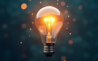 Creativity and innovative are keys to success.Concept of new idea and innovation with Brain and light bulbs. High quality
