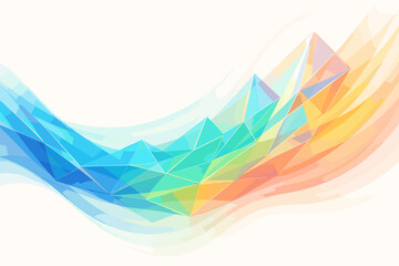Vector gradient wave flowing motion illustration abstract light reflections soft prism creating
