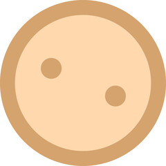 Simple Circular Icon With Two Small Circles Inside On A Transparent Background