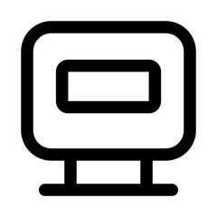 Computer Monitor sleek contemporary icons collection representing desktop displays, technology, and digital workspaces