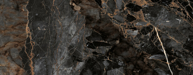 Luxury black marble stone texture with a lot of beige details used for so many purposes such ceramic wall and floor tiles and 3d PBR materials.