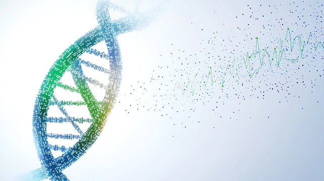 Precision medicine and personalized healthcare technology: Doctor analyzing DNA genetic data for customized cancer treatment. Future medical science, AI and genomics integration through advanced biote