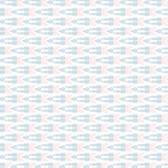 Soft blue and pink geometric seamless pattern with abstract shapes and speckle details, perfect for backgrounds and decor