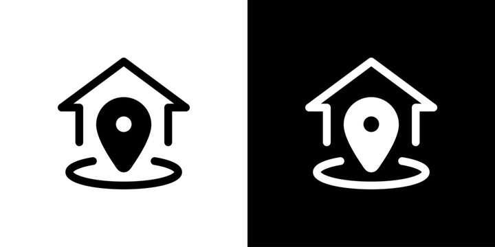 住所とマップピンのアイコン