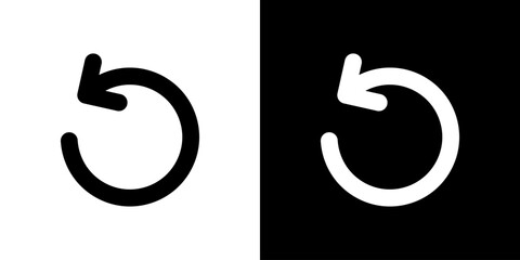 丸いリターン矢印のアイコン