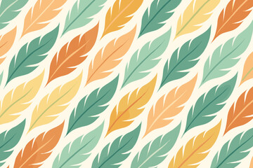 Diagonal repeating seamless illustration vector feather stylized flowing blending abstract pattern formation