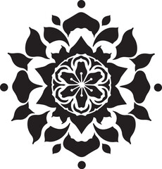 🌸 Decorative Mandala Flower Silhouettes SVG Bundle | Boho Floral Vector Set