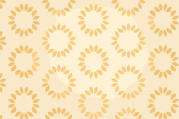 Illustration vector background field seamless ring floral circular stylized formed pattern petal