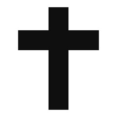 Vector image of a Christian cross silhouette in various styles. Concept of Orthodoxy and faith. Element for your design.