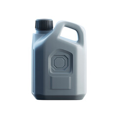 Grey plastic jug with handle, octagonal inset on body