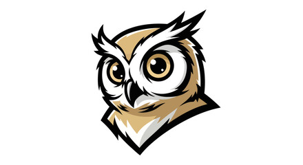 Obraz premium Detailed Owl Illustration with Sharp Focus and Intricate Feather Details.