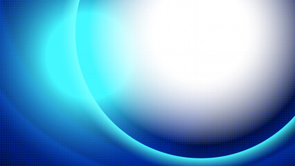 Colorful glowing light abstract background with white and blue color circle line, halftone effect, dot pattern, spot light pattern. Vector illustration.