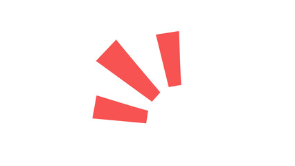 びっくり（背景透過）のイラスト