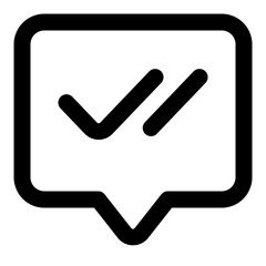 Chat Deliver Line Icon Vector, Modern Outline Communication and Messaging Design for Chat and Call Concept