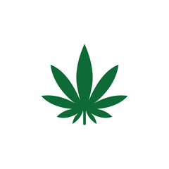 Canabis leaf logo and symbol