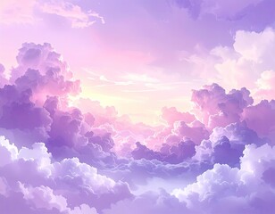 Pastel cloudscape, vibrant colors (1)