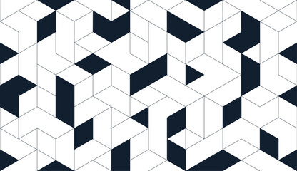 Naklejka na ściany i meble Cubes abstract architecture background, construction seamless pattern with 3D blocks, geometric linear polygon wallpaper, isometric cubic tiling pattern. Naklejka na ściany i meble Cubes abstract architecture background, construction seamless pattern with 3D blocks, geometric linear polygon wallpaper, isometric cubic tiling pattern.