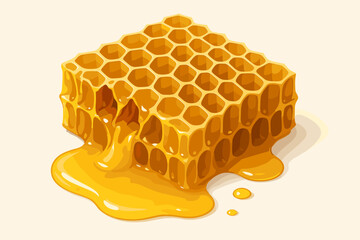 Shading realistic delight vector out broken oozing reflections piece detail honeycomb illustration