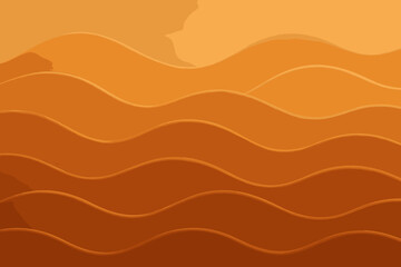 Layered hills vector texture waves minimal balanced harmony shapes warm curved clay