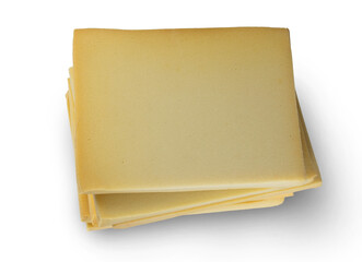 Stack of foam rubber isolated on transparent background