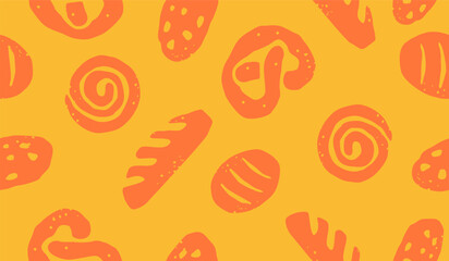 Cute bakery pattern background vector design