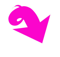 down arrow icon on white background	