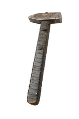 Old hammer isolated on transparent background
