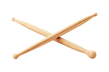 Two wooden drumsticks, crossed against a black background, suggesting rhythm and percussion
