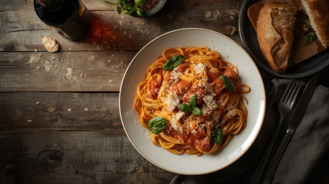 pasta with chicken and vegetables,spaghetti with meatballs and veggies, penne with grilled chicken and vegetables, fettuccine with chicken and broccoli, pasta primavera with chicken, rotini with roast