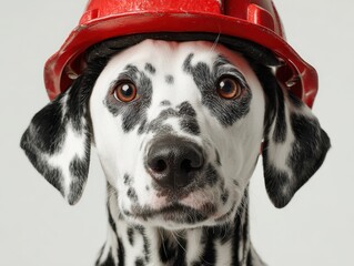 Pet Fire Safety. Dalmatian - The Fire Department Mascot in Action