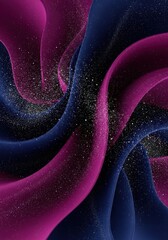 a purple and blue abstract background with wavy lines