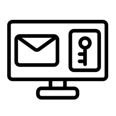 two factor authentication icon for illustration