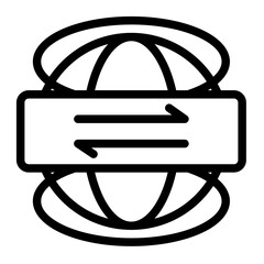 vpn tunnel icon for illustration