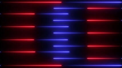 Abstract glowing neon lights blinking lines moving animation. colorful neon line moving on black background. Seamless loop animation of glowing neon lines. 4k video motion graphic animation - Powered by Adobe