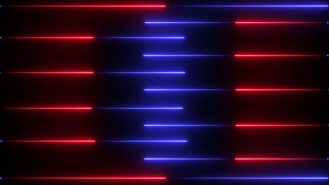 Abstract glowing neon lights blinking lines moving animation. colorful neon line moving on  black background. Seamless loop animation of glowing neon lines. 4k video motion graphic animation  - Powered by Adobe