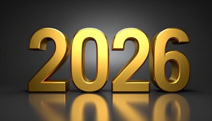 Golden 2026 numerals on reflective surface with festive bokeh lights and sparkles for editorial celebration photography event design and poetic new year-themed visuals
