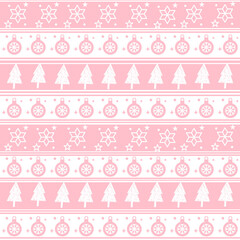 pink christmas pattern