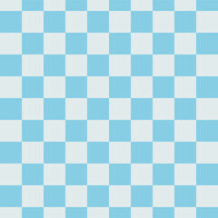 Minimalistic retro-style checkerboard pattern with light blue squares. Vintage-inspired background. Perfect for posters, print, banners and projects with a 70s aesthetic.