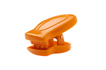 Plastic clip isolated on transparent background