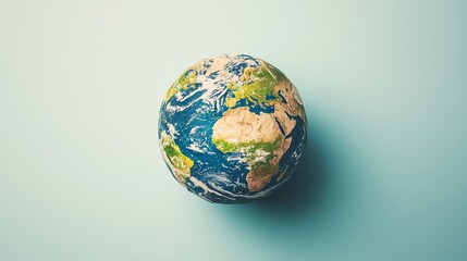 Stunning, realistic globe showcasing Earth's continents and oceans, perfect for global business and environmental themes.