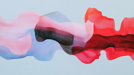 A stylish banner with overlapping uneven multi-colored spots