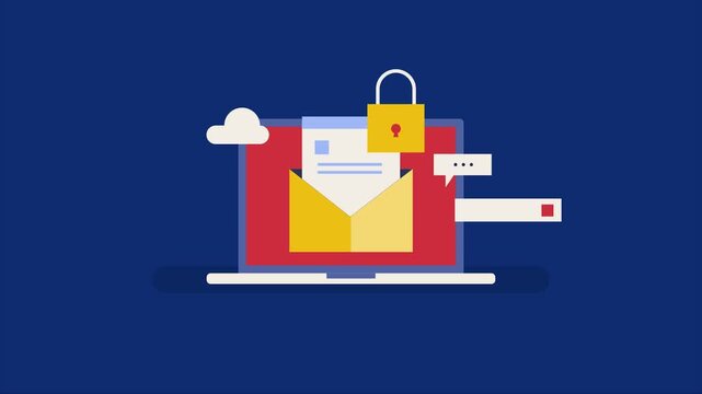 Email encryption technology safeguarding sensitive content from cyberattacks and data breaches while ensuring secure message transmission.