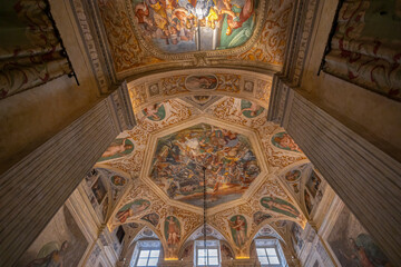 GENOA, ITALY, SEPTEMBER 14, 2024 - Inners of Angelo Giovanni Spinola palace in Genoa, Italy