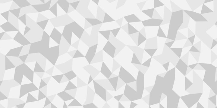 Abstract geometric wall tile and metal cube background triangle wallpaper. Seamless geometric pattern low polygon backdrop background. Gray diamond overlap polygonal background.	