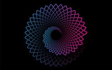 abstract geometric texture | modern blurred background | gradient illustration | wave pattern | twist wallpaper for label,textile,tile or layout design